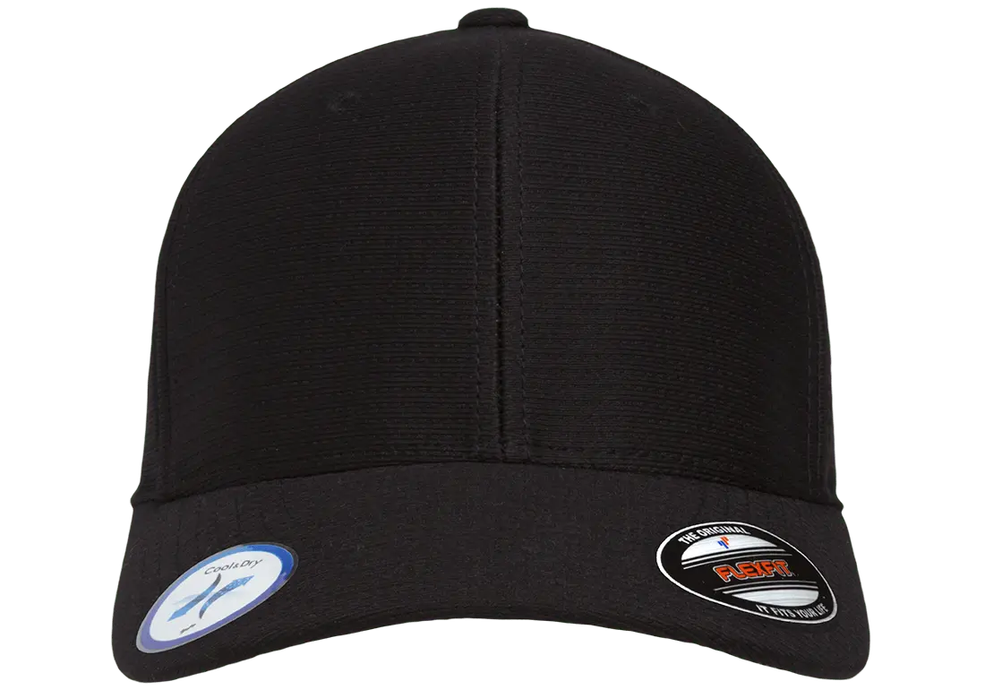 Flexfit Cool & Dry Calocks Tricot Cap | 6572-BK-ONE