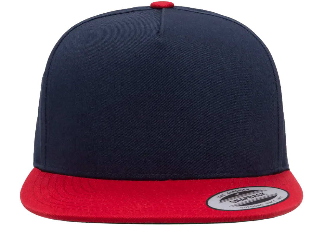 YP Classics 5-Panel Cotton Twill Snapback Cap 2-Tone