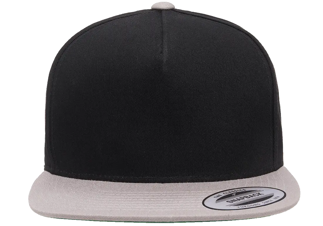 YP Classics 5-Panel Cotton Twill Snapback Cap 2-Tone