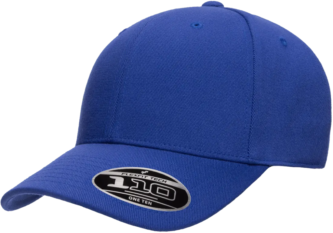 Flexfit 110 Pro-Formance Cap, Moisture-Wicking, Hook & Loop, Black | 110C-BK-ONE
