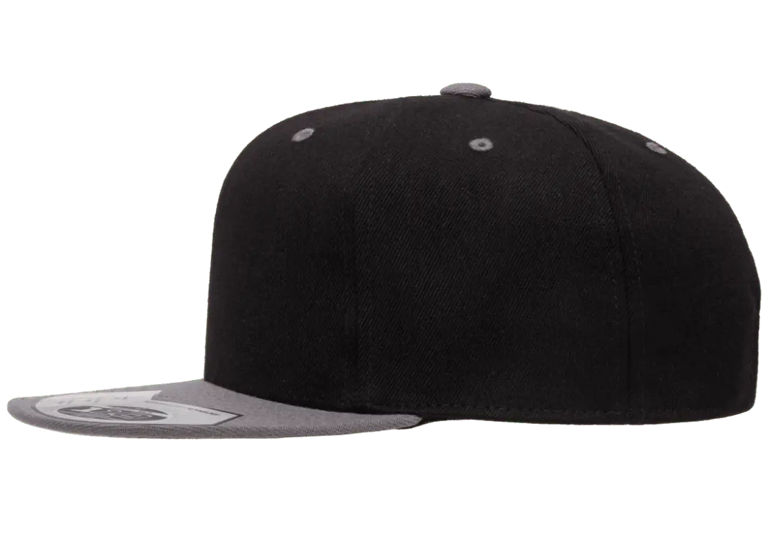 Flexfit 110 Premium Snapback Cap, 2-Tone Wool Blend, One Size