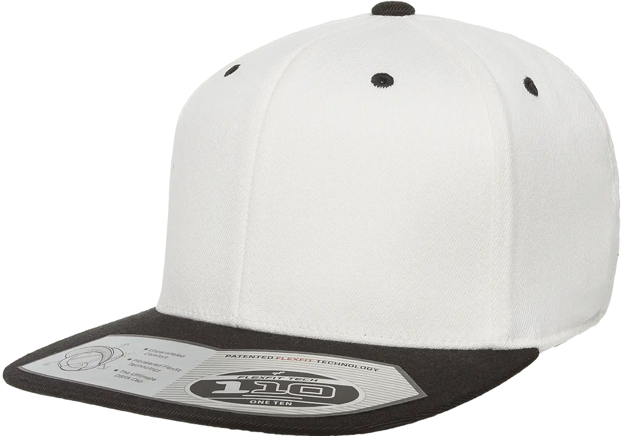 Flexfit 110 Premium Snapback Cap, 2-Tone Wool Blend, One Size
