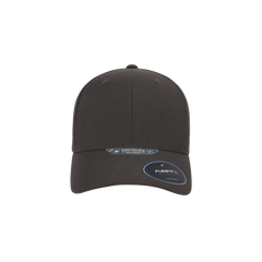 Flexfit NU Adjustable Cap, 6-Panel, Mid Profile, Structured, Black