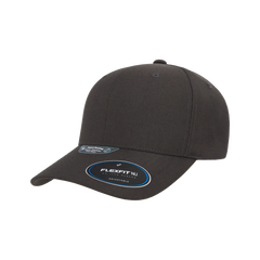 Flexfit NU Adjustable Cap, 6-Panel, Mid Profile, Structured, Black