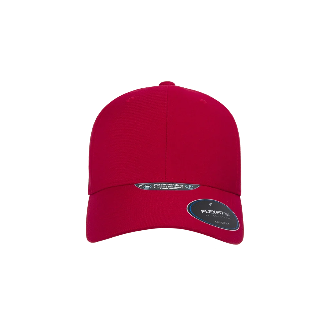 Flexfit NU Adjustable Cap, 6-Panel, Mid Profile, Structured, Black
