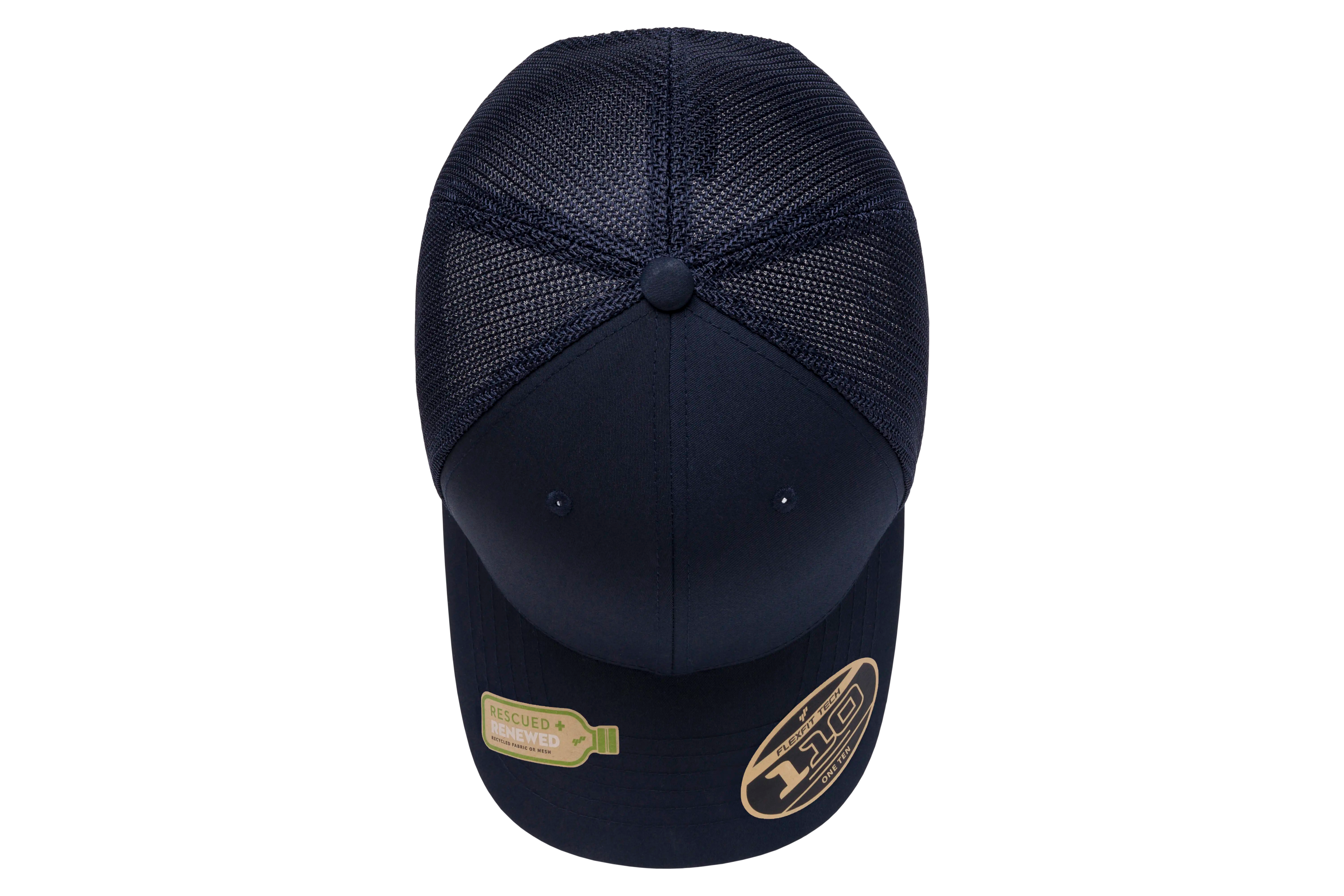 Flexfit 110 Recycled Mesh Cap, Black | 110R-BK-ONE
