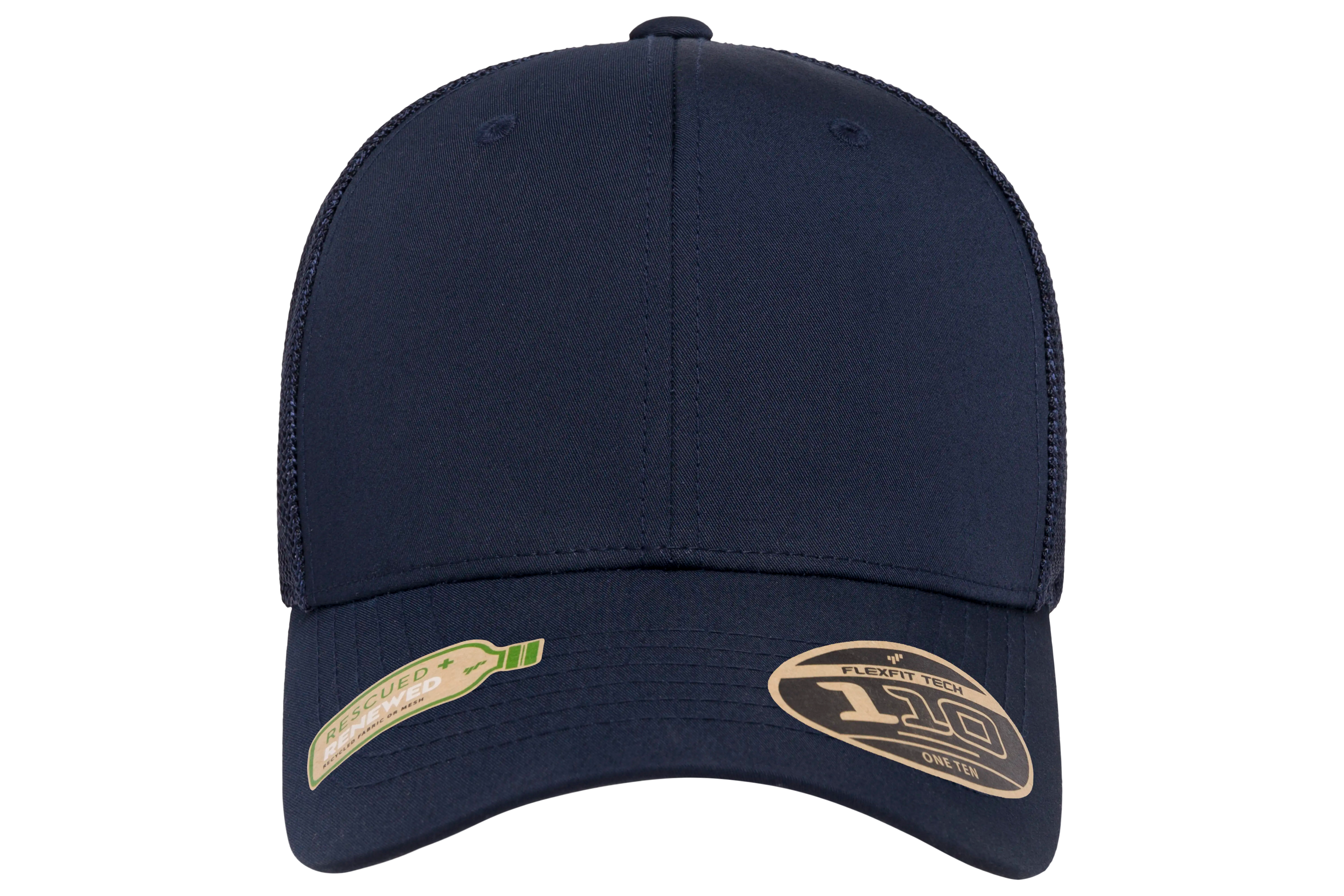 Flexfit 110 Recycled Mesh Cap, Black | 110R-BK-ONE