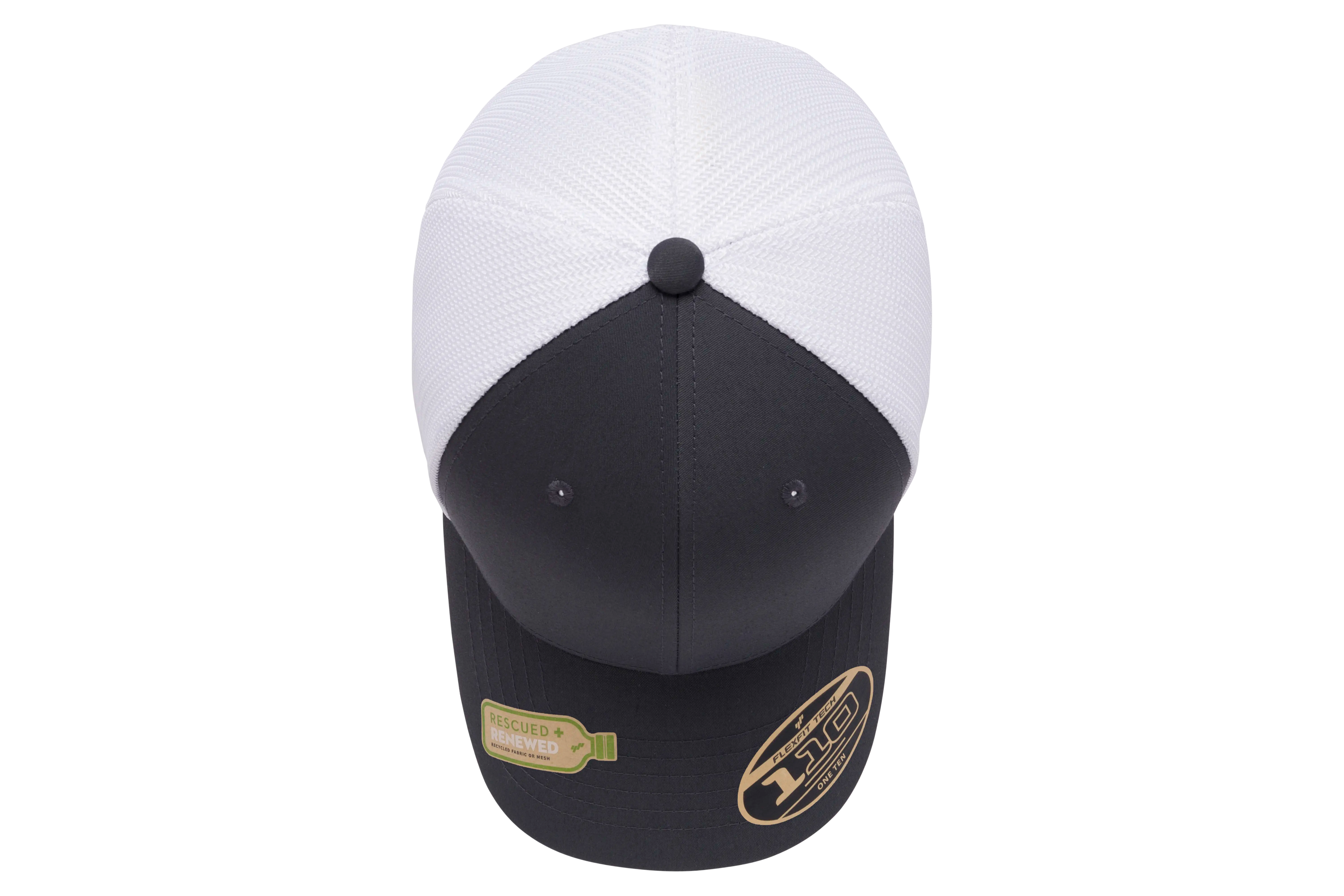 Flexfit 110 Recycled Mesh Cap - 2-Tone | 110RT-BKWH-ONE