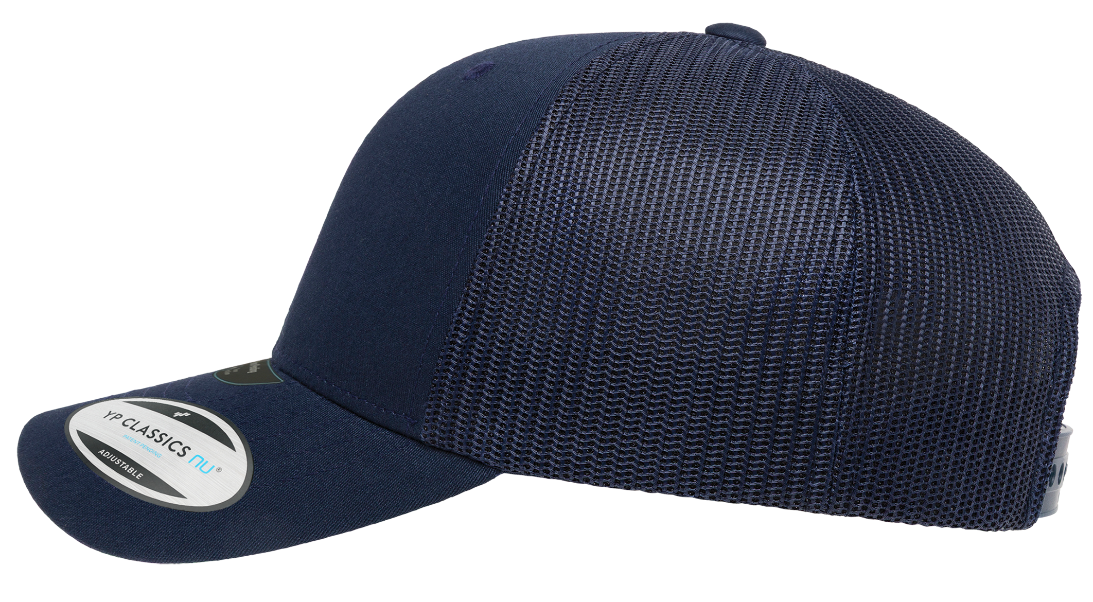 Flexfit NU 6606 Trucker Cap, ActiveGuard, Permacurv, Black | 6606NU-BK-ONE