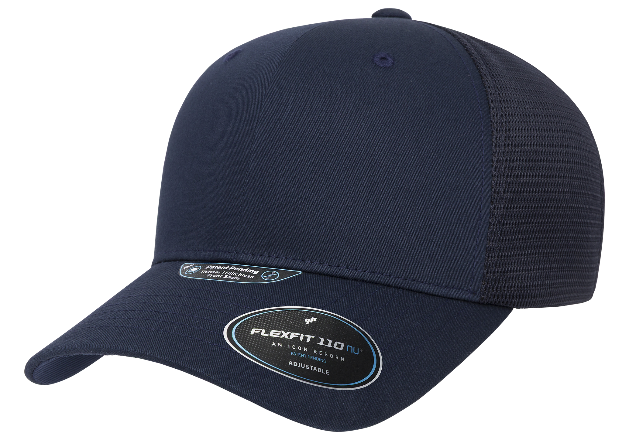 Flexfit 110 NU Mesh Cap, Black | 110MNU-BK-ONE