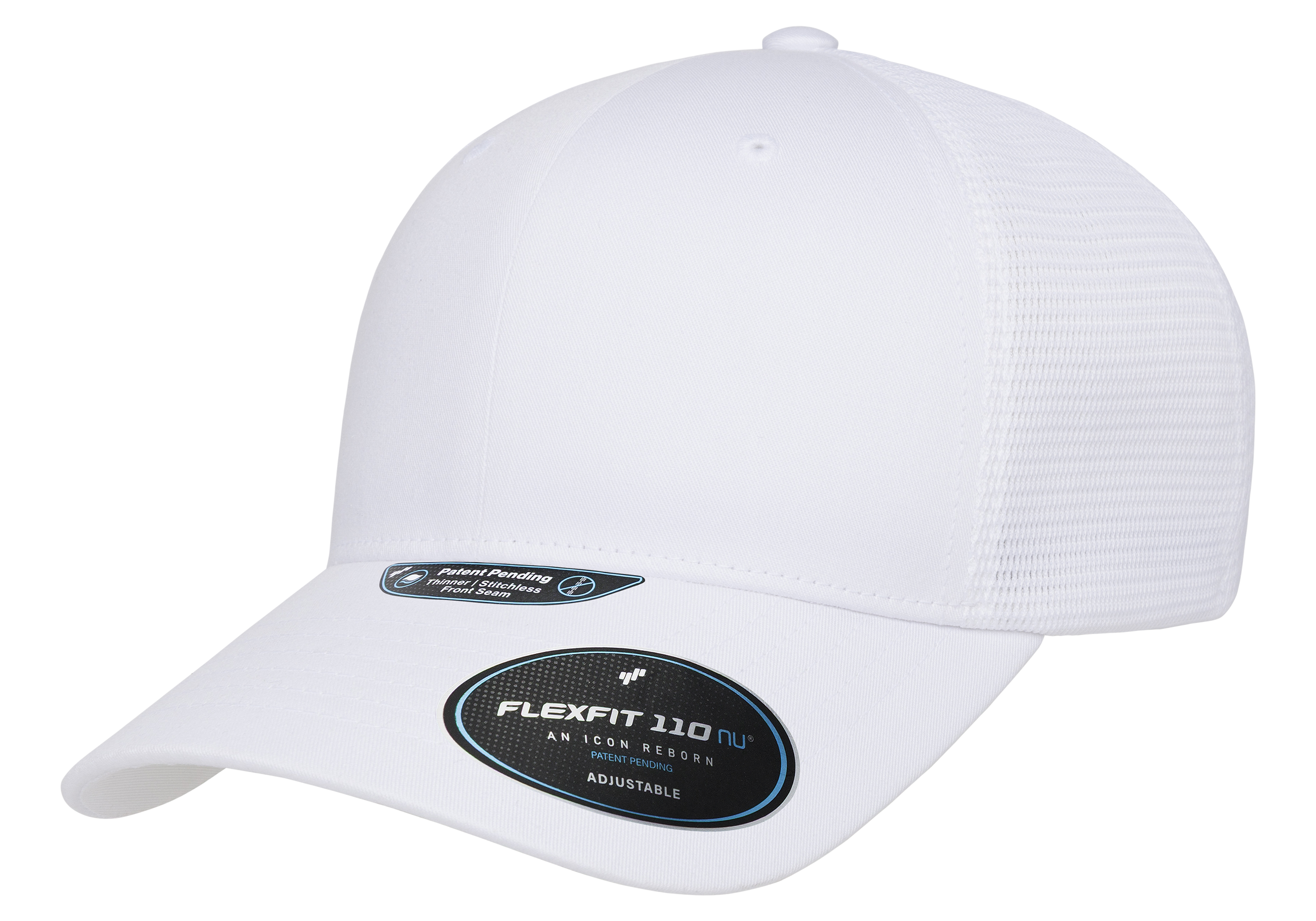 Flexfit 110 NU Mesh Cap, Black | 110MNU-BK-ONE