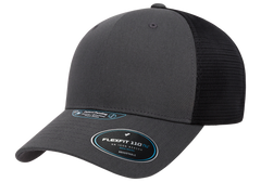 Flexfit 110 NU 2-Tone Mesh Cap, Charcoal/Black | 110MTNU-CHBK-ONE