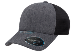 Flexfit 110 NU 2-Tone Mesh Cap, Charcoal/Black | 110MTNU-CHBK-ONE