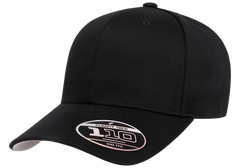 Flexfit 6277 Adjustable 110 Wooly Combed Cap, Black