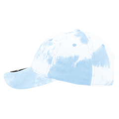 DECKY 7205 6-Panel Low Profile Relaxed Tie Dye Dad Hat, Blue