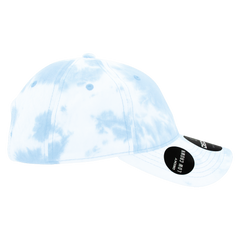 DECKY 7205 6-Panel Low Profile Relaxed Tie Dye Dad Hat, Blue