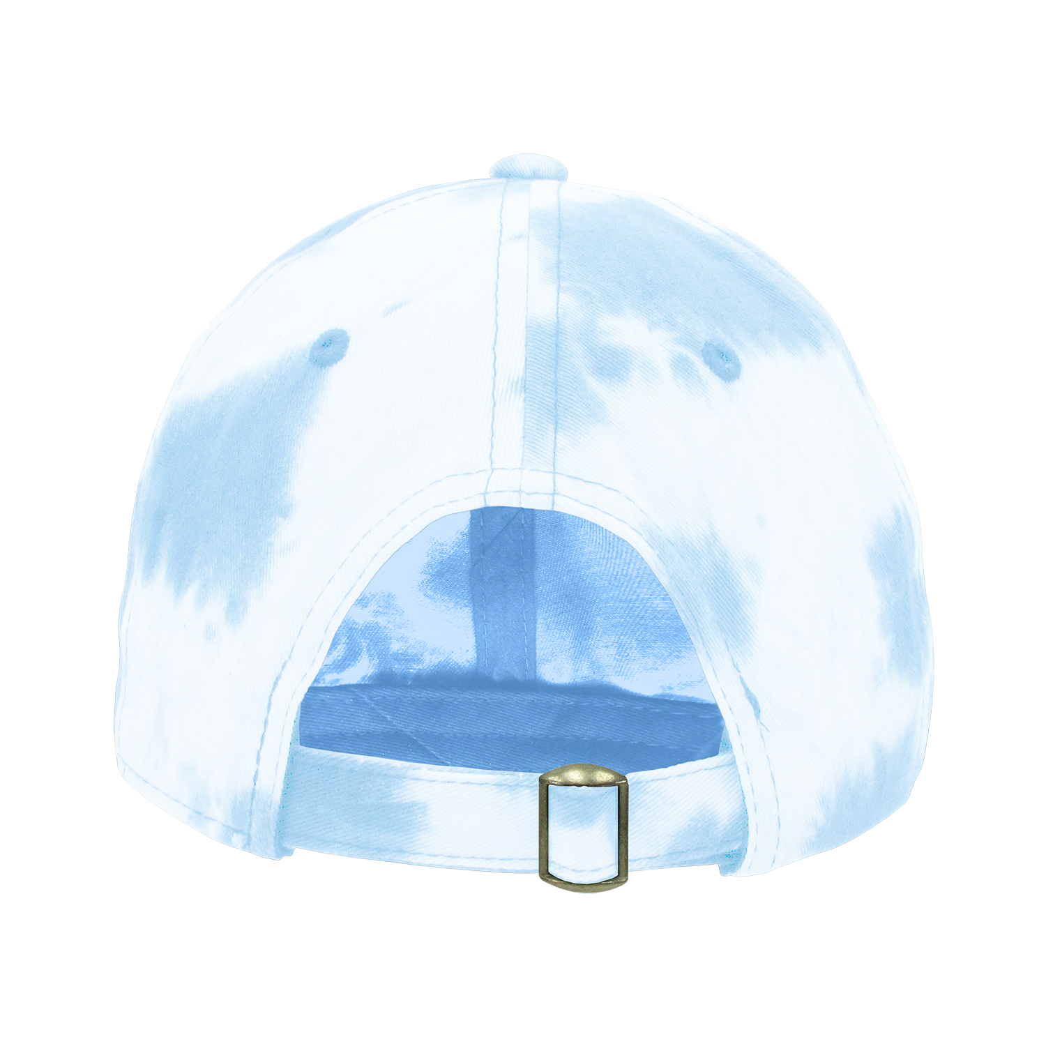 DECKY 7205 6-Panel Low Profile Relaxed Tie Dye Dad Hat, Blue