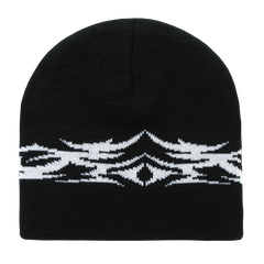 Decky Tribal Beanie, Black/White | 8012
