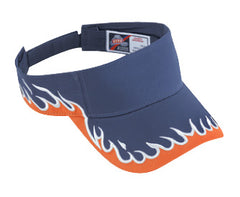 Otto Flame Pattern Cotton Twill Sun Visors 95-543