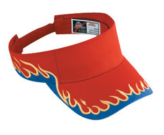 Otto Flame Pattern Cotton Twill Sun Visors 95-543