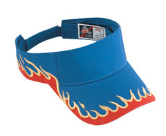 Otto Flame Pattern Cotton Twill Sun Visors 95-543