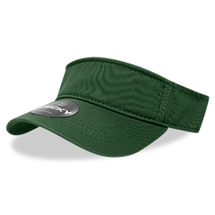 Decky Classic 962 Polo Visor, Chino Twill Cotton, Hook & Loop