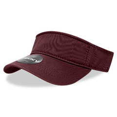 Decky Classic 962 Polo Visor, Chino Twill Cotton, Hook & Loop