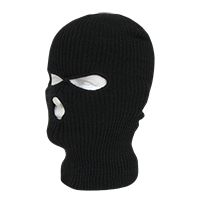 Decky 970 Tactical Mask 3-Hole Braided Knit Beanie