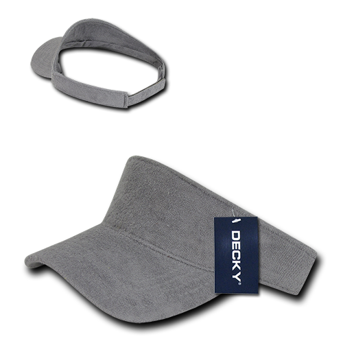 DECKY 996 Terry Visor, Grey