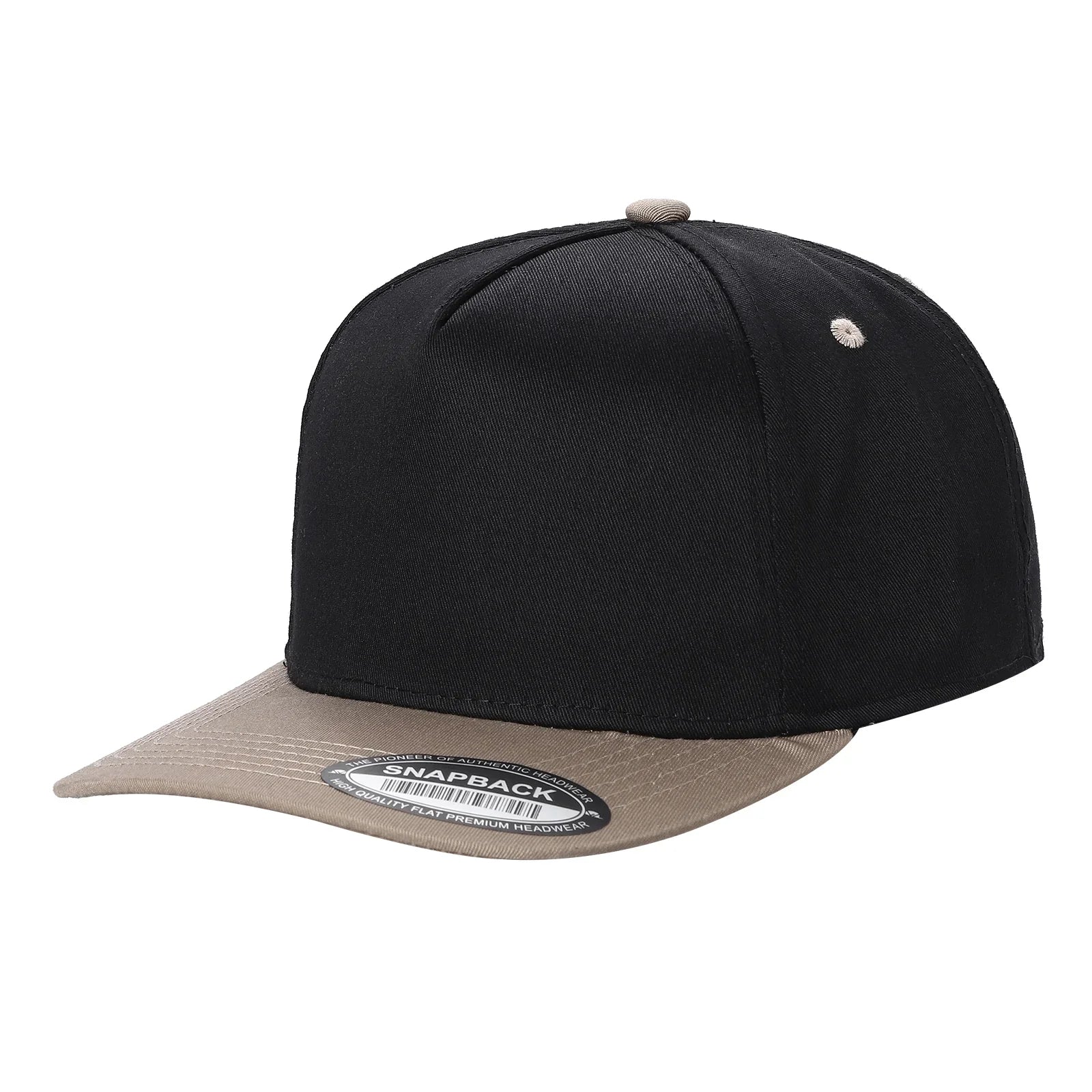 WAYCAP TC 5-Panel Snapback Hat TAN/BLK