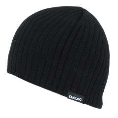 DECKY Elbruz Cable Knit Beanie, Double Lined Acrylic, Black | K008