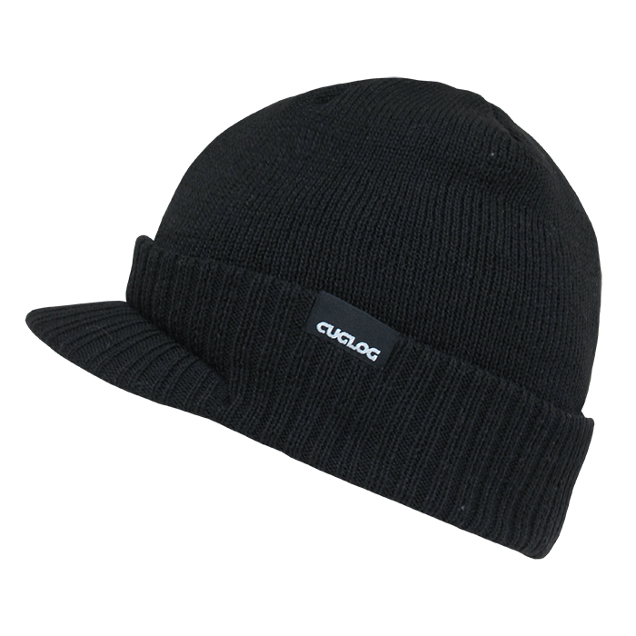 DECKY Ararat Rib Knit Beanie with Visor, 100% Acrylic