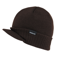 DECKY Ararat Rib Knit Beanie with Visor, 100% Acrylic