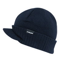DECKY Ararat Rib Knit Beanie with Visor, 100% Acrylic