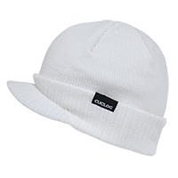 DECKY Ararat Rib Knit Beanie with Visor, 100% Acrylic