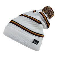DECKY Kinabalu Beanie with Pom Pom, Striped Pattern | K020
