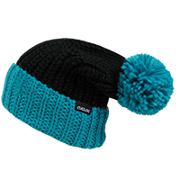 Decky Rainier 2-Tone Long Cuffed Beanie with Oversized Pompom | K030