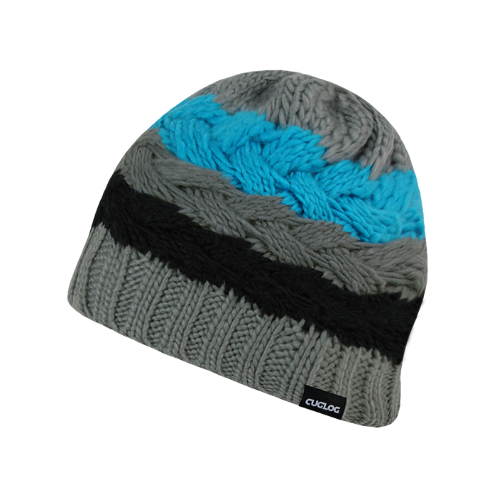 DECKY St. Helens Beanie, Grey/Teal | K034