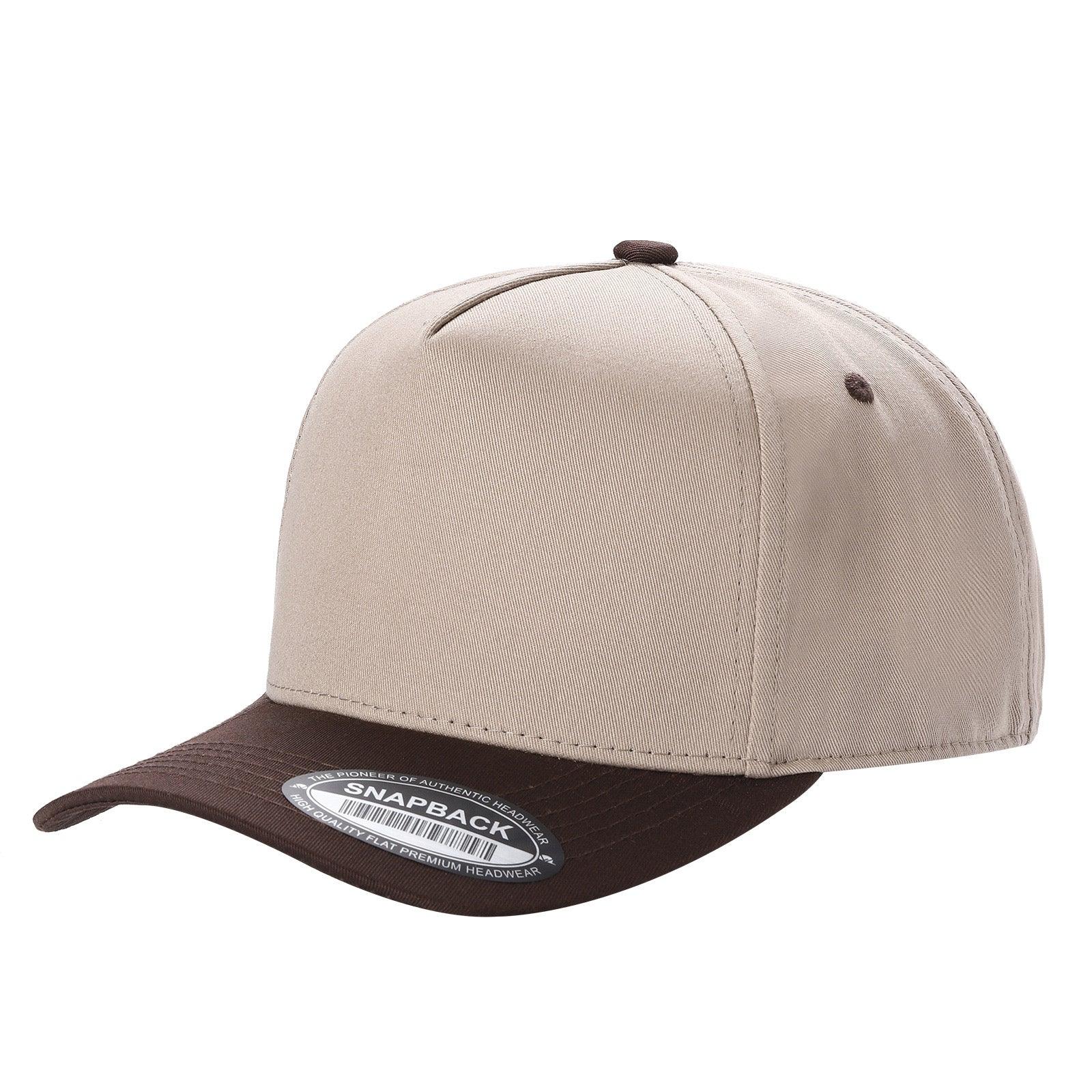 WAYCAP TC 5-Panel Snapback Hat TAN/BLK