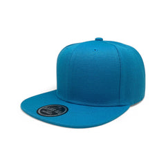 Basic Cap Plain Poly Snapback Hat 8002