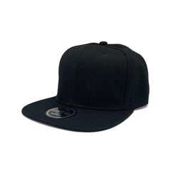 Basic Cap Plain Poly Snapback Hat 8002