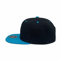 Basic Cap Plain Poly Snapback Hat 8002