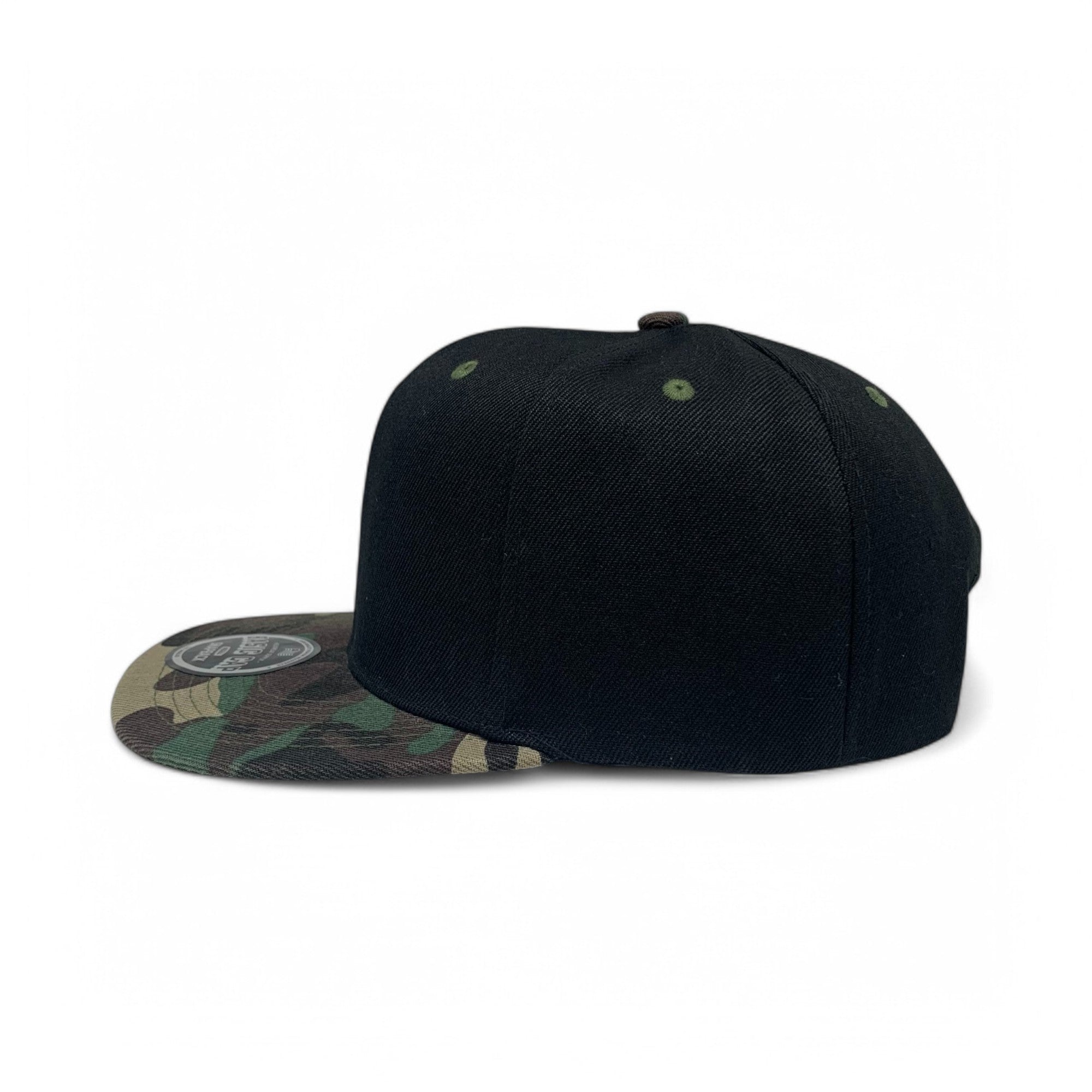Basic Cap Plain Poly Snapback Hat 8002