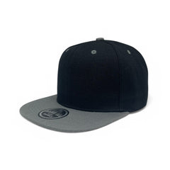 Basic Cap Plain Poly Snapback Hat 8002