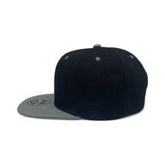 Basic Cap Plain Poly Snapback Hat 8002