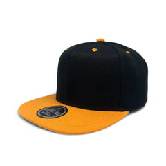 Basic Cap Plain Poly Snapback Hat 8002