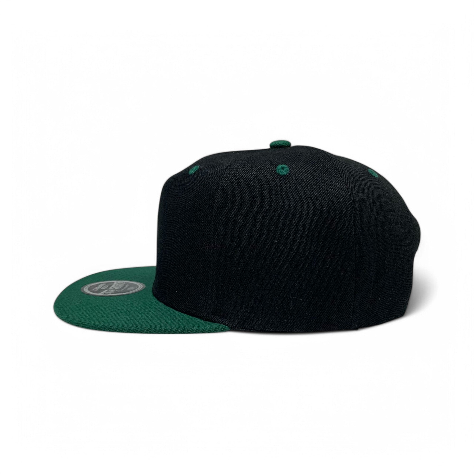 Basic Cap Plain Poly Snapback Hat 8002