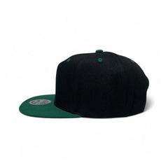 Basic Cap Plain Poly Snapback Hat 8002