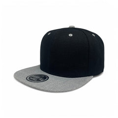 Basic Cap Plain Poly Snapback Hat 8002