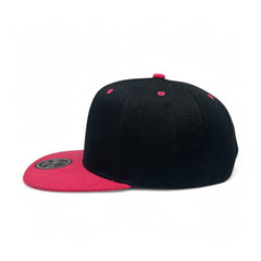 Basic Cap Plain Poly Snapback Hat 8002